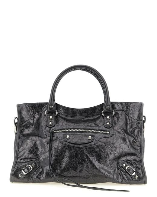 Balenciaga Black 'Le City M' Handbag
