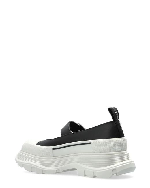 McQueen White Tread Slick Mary Jane