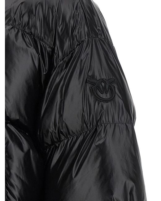 Pinko Black 'Impasto' Down Jacket
