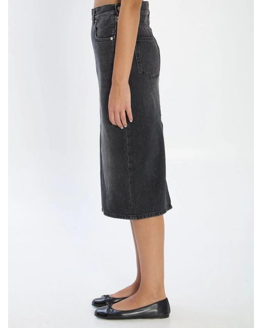Haikure Black Kim Authentic Denim Skirt