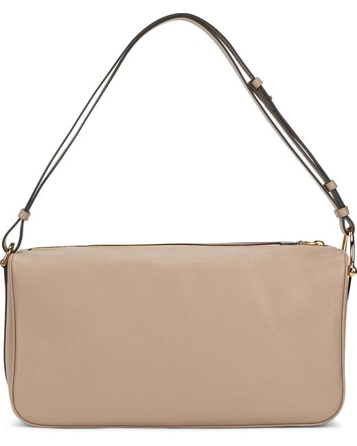 Gucci Brown Large Shoulder Bag Half Horsebit
