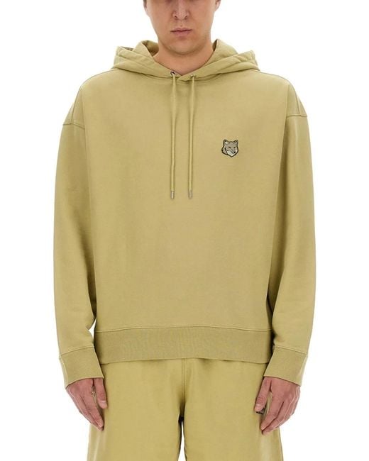 Maison Kitsuné Green Maison Kitsuné Oversized Hoodie for men