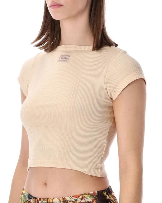 Jean Paul Gaultier Natural Top With Logo Patch