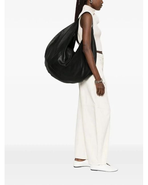 Aesther Ekme Black "Ray 50" Large Hobo Bag