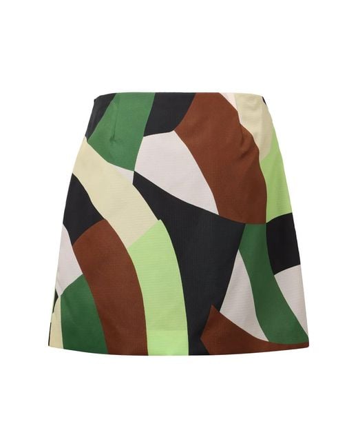 Plan C Green Gocaa Cotton Mini-Skirt