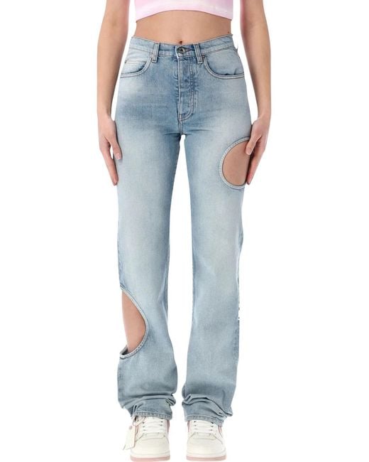 Off-White c/o Virgil Abloh Blue New Meteor Light Denim Pants