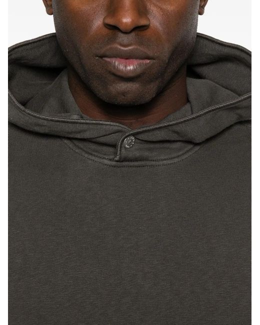 Stone Island Gray Logo Detail Hooded for men