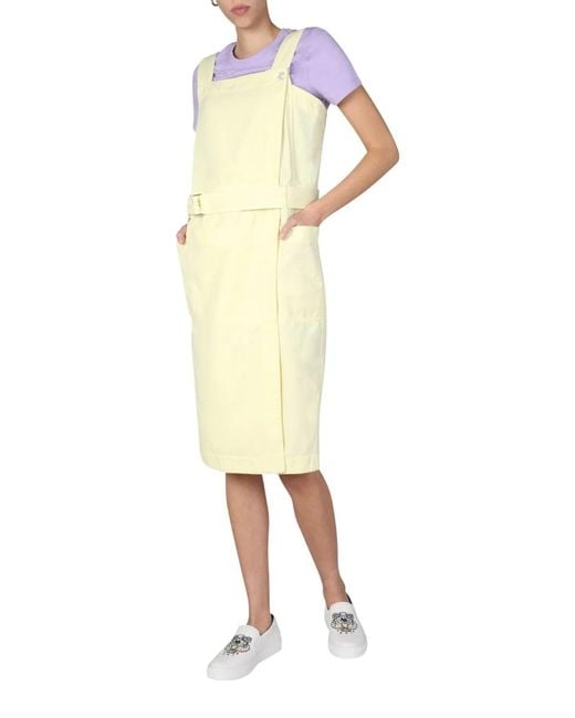 KENZO Yellow Denim Midi Dress