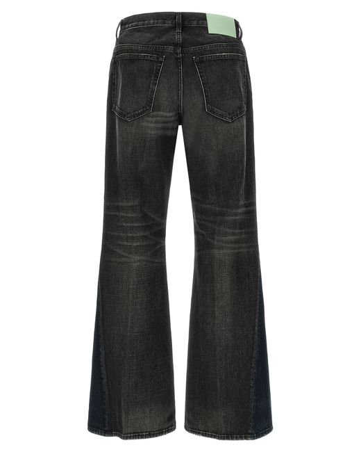 Haikure Black Cotton Flared Jeans