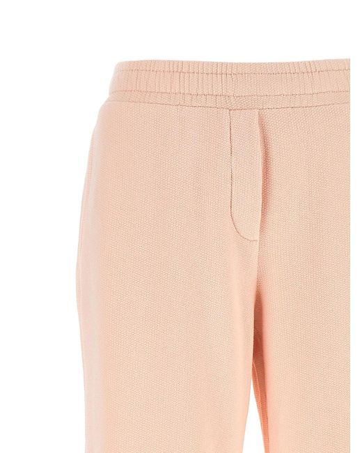 Dolce & Gabbana Natural Dolce & Gabbana Logo Embroidery Joggers