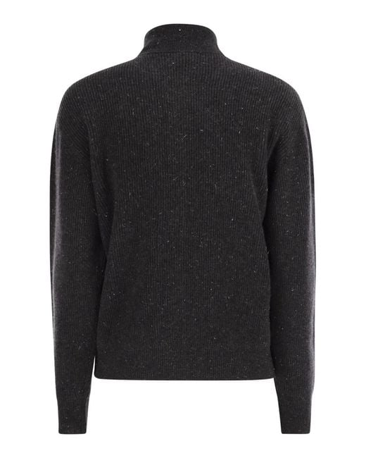 Peserico Black Cardigan With Buttons