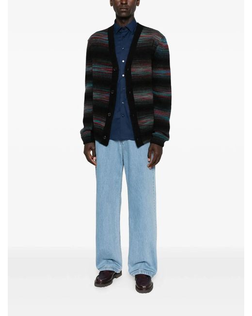 Etro Blue Shirt With Pegasus Motif for men