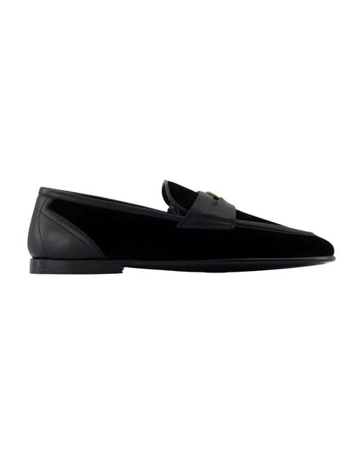 Dolce & Gabbana Black Dolce & Gabbana Leather Sandal for men