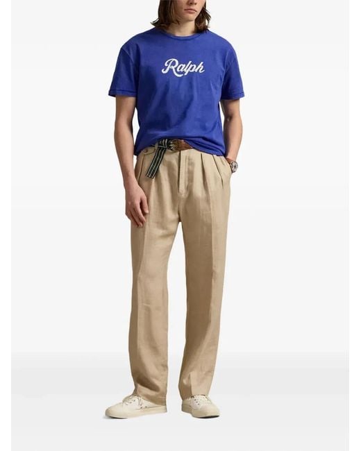Polo Ralph Lauren Blue Jersey T-Shirt for men
