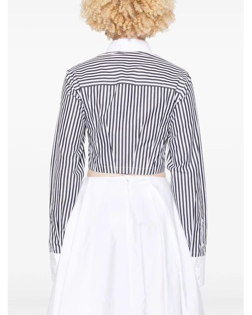 Max Mara White Striped Shirt