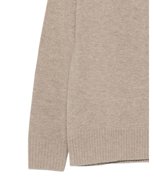 SEVENTY VENEZIA Natural High-Neck Knitted Sweater