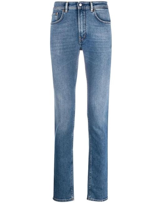 Acne Blue Organic Cotton Denim Jeans for men