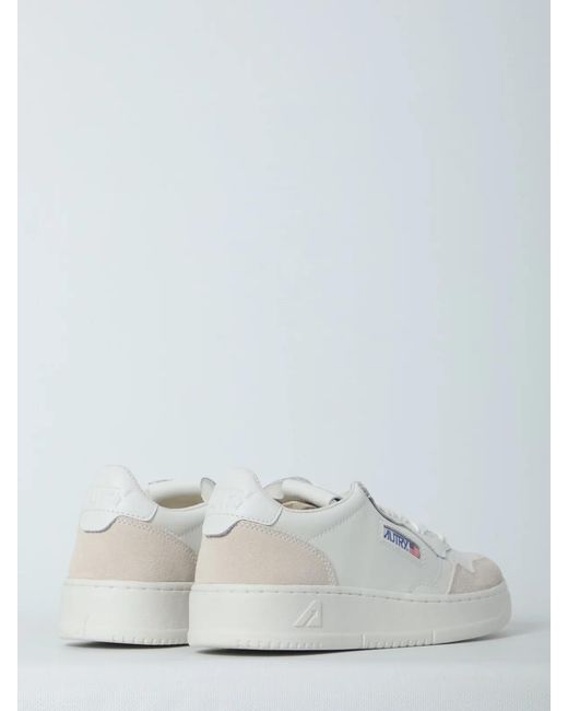 Autry White Medalist Low Sneakers