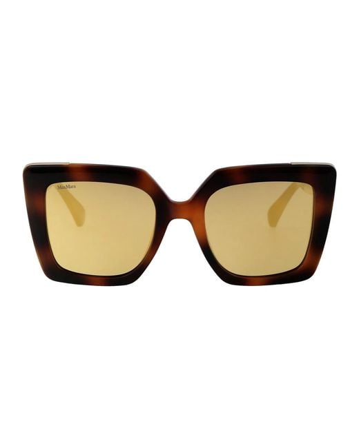 Max Mara Brown Acetate Sunglasses