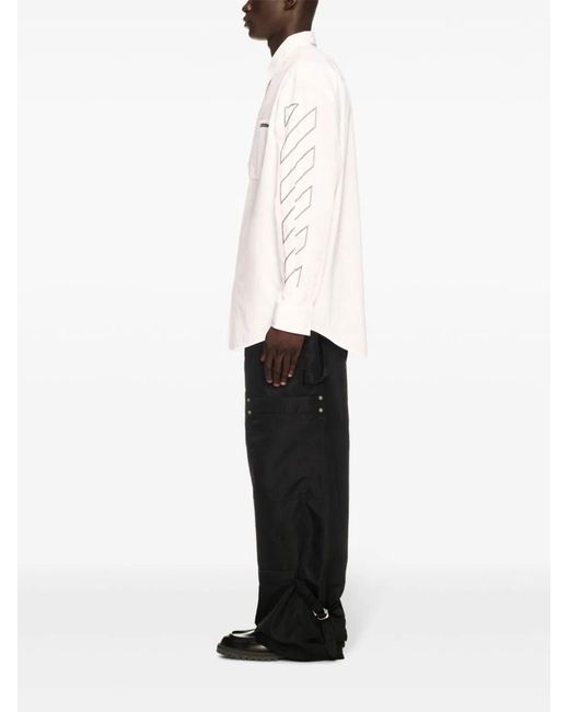 Off-White c/o Virgil Abloh Natural Pure Cotton Elegant Shirt for men