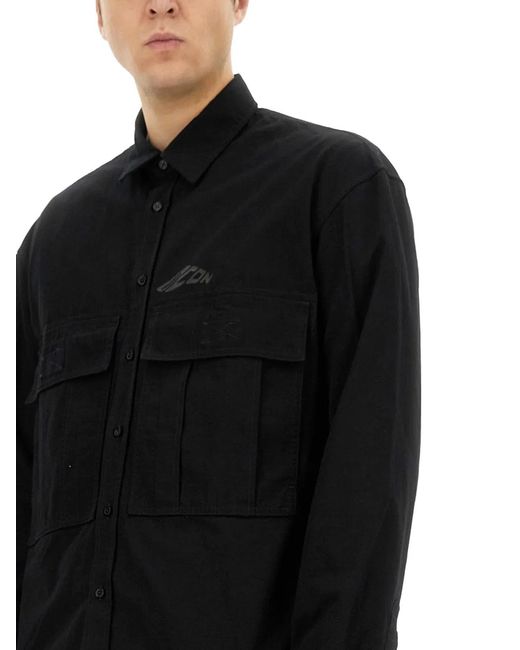 DSquared² Black Icon Ripstop Shirt for men