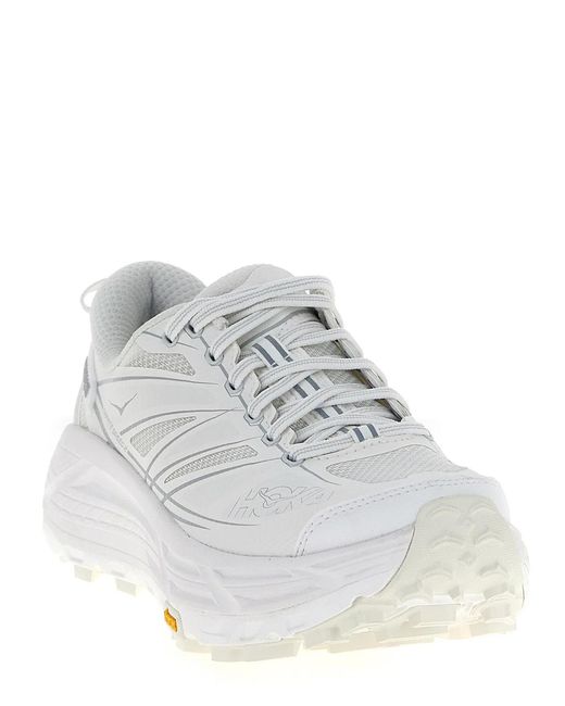 Hoka One One White 'Mafate Speed 2' Sneakers
