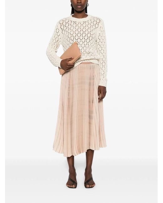 Fabiana Filippi Natural Crewneck Sweater