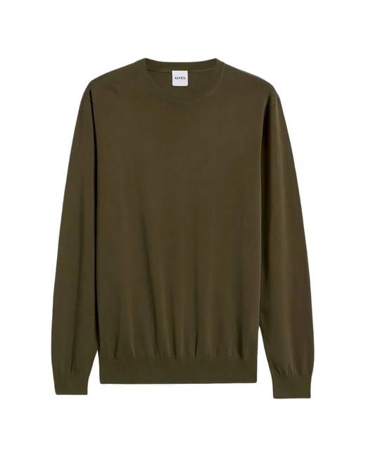 Aspesi Green Military Cotton Sweaters for men
