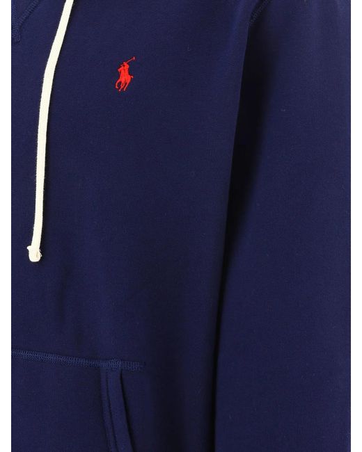 Polo Ralph Lauren Blue "Rl" Hoodie for men