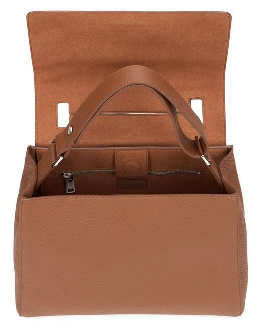 Orciani Brown Borsa Sveva Soft Medium