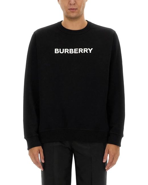 Burberry Black Sweatshirt With Logo for men