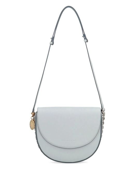 Stella McCartney Gray Shoulder Bag With Flap Medium Frayme