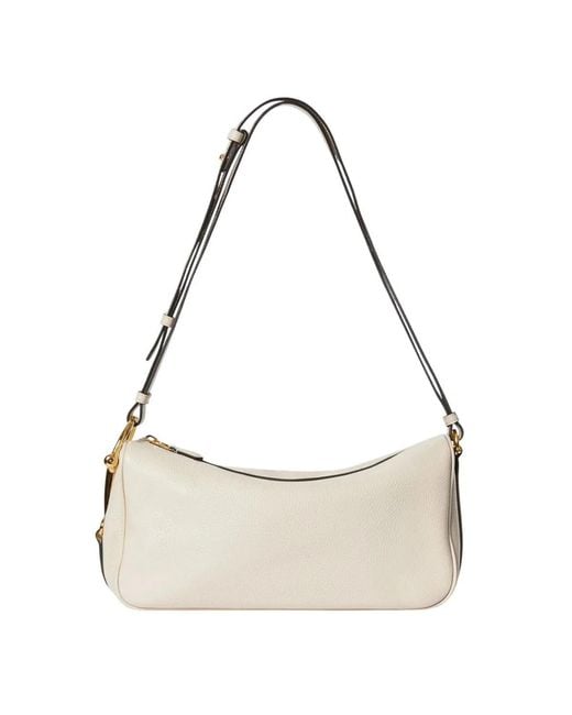 Gucci Natural Half Horsebit Victory Nude Calf Leather Handbag