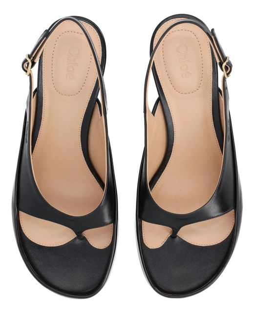 Chloé Blue Sandalo "Junie" Con Tacco