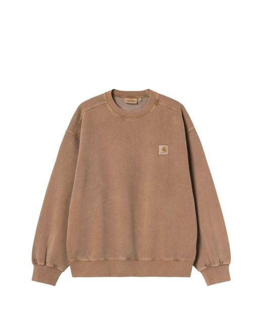 Carhartt Natural Logo Cotton Sweatshirt for men