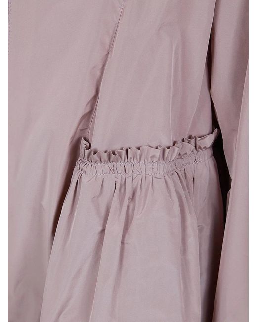 Herno Purple Midi Hooded Jacket