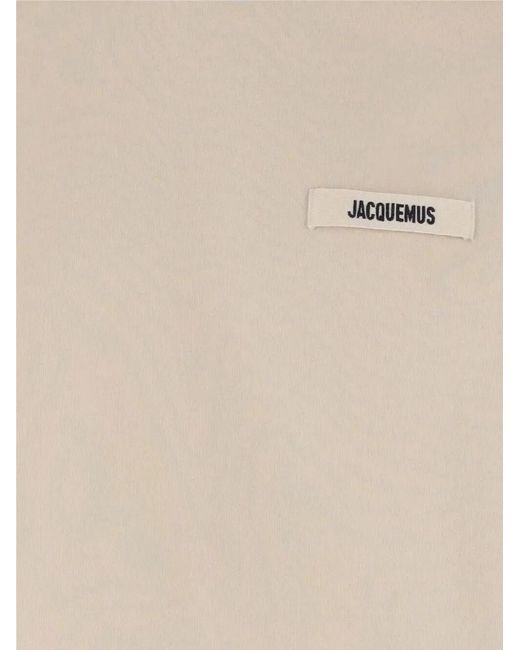 Jacquemus Natural "Le Hoodie Gros Grain" Hoodie Sweatshirt for men