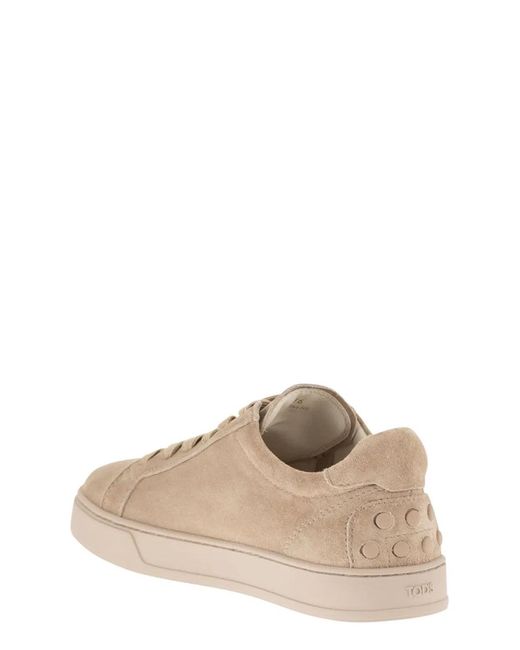 Tod's Brown Suede Flat Shoes