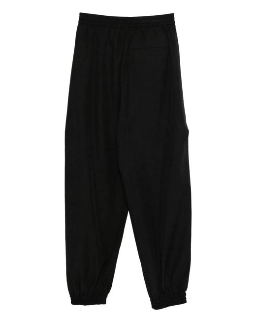 Rohe Black Balloon Trousers Elastic Waist
