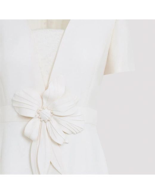 Valentino White Avorio Midi Dress