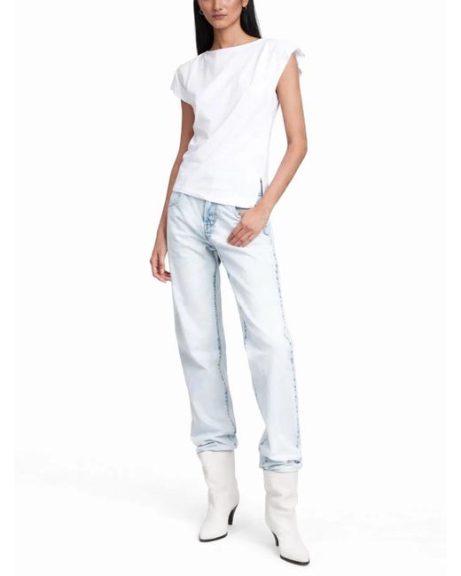 Isabel Marant White T-Shirt "Sebani"