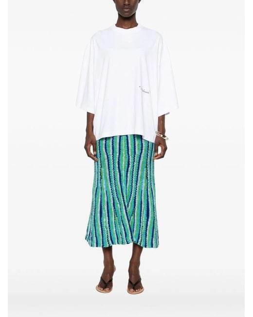 Jacquemus White Le Palmier Cotton T-Shirt