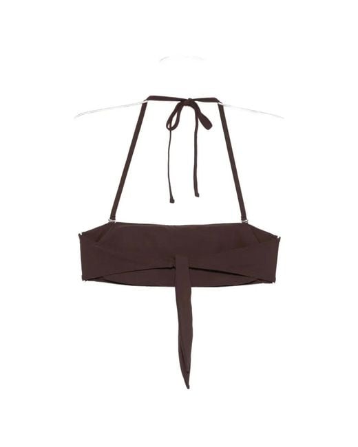 Brunello Cucinelli Brown Swimsuit Top