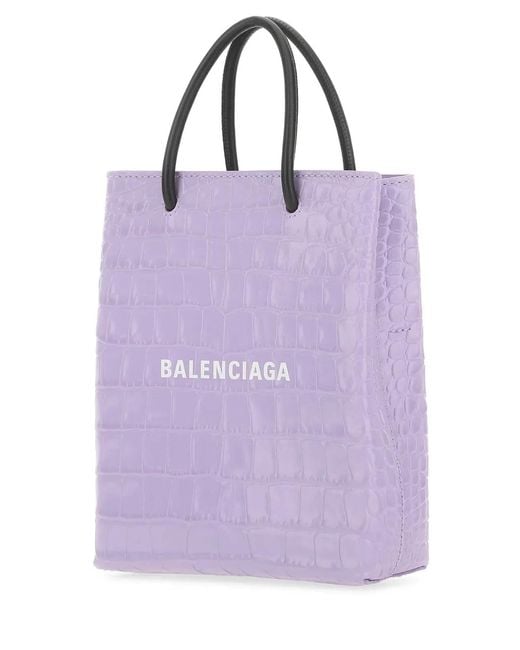 Balenciaga Purple Lilac Leather Handbag