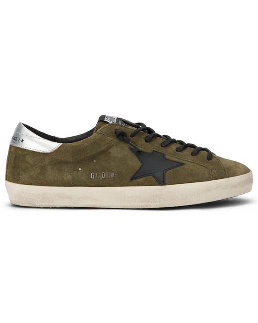 Golden Goose Deluxe Brand Green Super Star Sneakers for men
