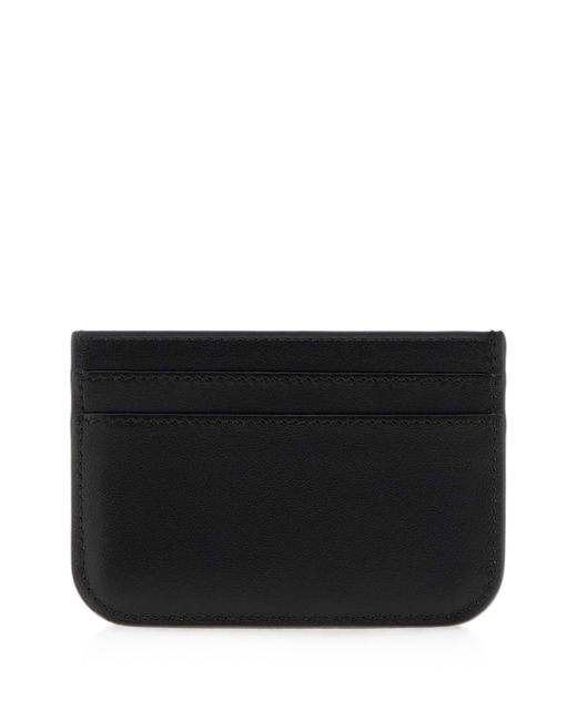 Fendi Black Leather Ff Card Holder