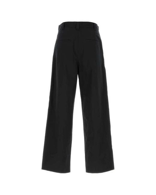 A.P.C. Black Relaxed Pleated Pants for men