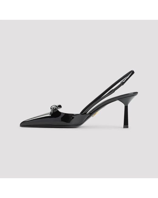 Prada Black Calf Leather Pumps
