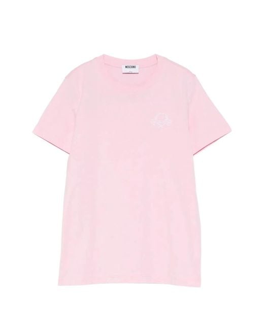 Moschino Couture Pink Moschino Graphic T-Shirt