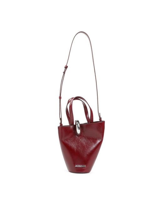 Jacquemus Red Le Petit Bambola Bucket Bag
